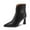 Black, variant on Ankle Boots Winter Shoes Women Stylish Pointed Toe Leather Ankle Boots with Zipper Detail and Stiletto High Heel for A Retro and Comfortable Fit
