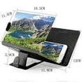 thumbnail image 2 of ZheElen Screen Magnifier Folded Phone Amplifier Bracket Portable Universal Phone Enlarger Stand, Black, 2 of 2