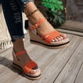 thumbnail image 3 of Dakaela Espadrille Wedge Sandals for Women Platform Ladies Dressy Sandal Summer Ankle Strap Strappy Shoes, 3 of 8