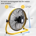 thumbnail image 2 of Ventilador de piso recargable Fanspex 12 de 16 pulgadas, 2 of 5