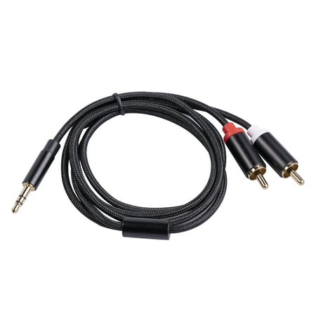 Corda Elastica 4 Mm Adattatore Jack Cavo Adattatore Da 3,5Mm A RCA,2 Jack Per Cuffie RCA Femmina A Cavo Audio Stereo Adattatore Audio Moswag Cavo Rca Jack 3.5 Femmina - Foto 8
