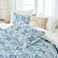 thumbnail image 4 of Hitime Queen Duvet Cover Set, Soft & Breathable Microfiber 3 Pieces Queen Bedding Sets, Pattern Queen Comfy Duvet Cover Set, with Zipper Closure (Queen), 4 of 8