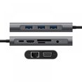 thumbnail image 3 of USB HUB C 10 In 1 Thunderbolt 3 Type C Adapter Dock 3.0 Port 4K 1080P VGA RJ45 Gigabit Ethernet for Pro, 3 of 9