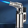 thumbnail image 3 of Metal Windproof Turbo Gas Lighters Welding Torch Kitchen Cooking Adjustable Flame Spray Gun Cigar Lighter For Men Gifts, 3 of 4