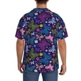 thumbnail image 3 of Disketp Colorful Butterflies Men's Hawaiian, Shirts Button Down Holiday Beach Shirts-{sizeName}-XX-Large, 3 of 5