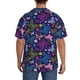 thumbnail image 3 of Fotbe Colorful Butterflies Camisa Estampada de Manga Corta para Hombre, Casual de Verano, Estilo Playero, Sin Arrugas-Small, 3 of 5