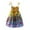 1#Yellow, variant on Tiijoy Toddler Girls Floral Bohemian Smocked Sundress Summer Beach Dress with Tie Straps, Sizes 2-3