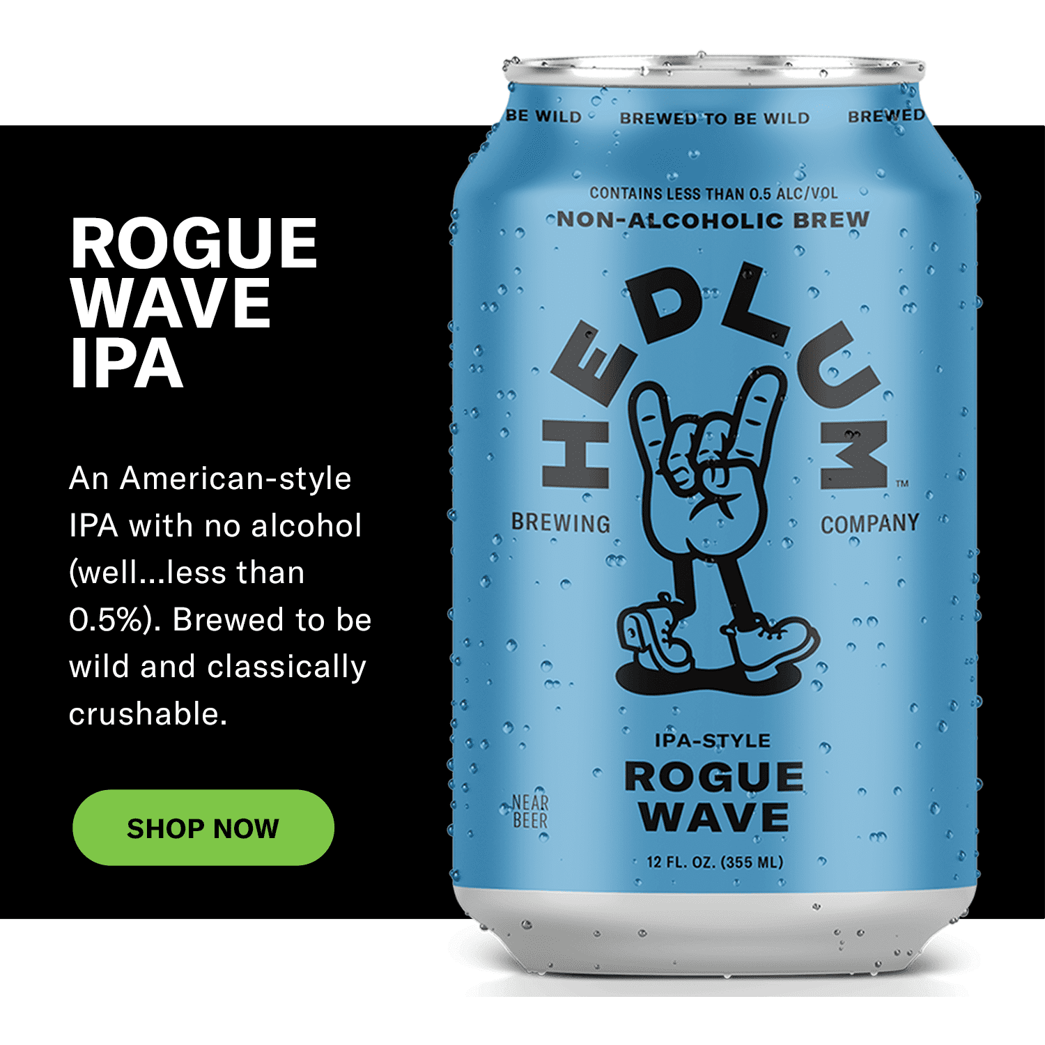 Rogue Wave IPA-Style 6-Pack (Non-Alcoholic Beer)