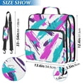 thumbnail image 2 of FORMRS Zipper Binder with Shoulder Strap 2-inch Ring 500 Sheet Capacity File Bag, Abstract Drawing, 2 of 5
