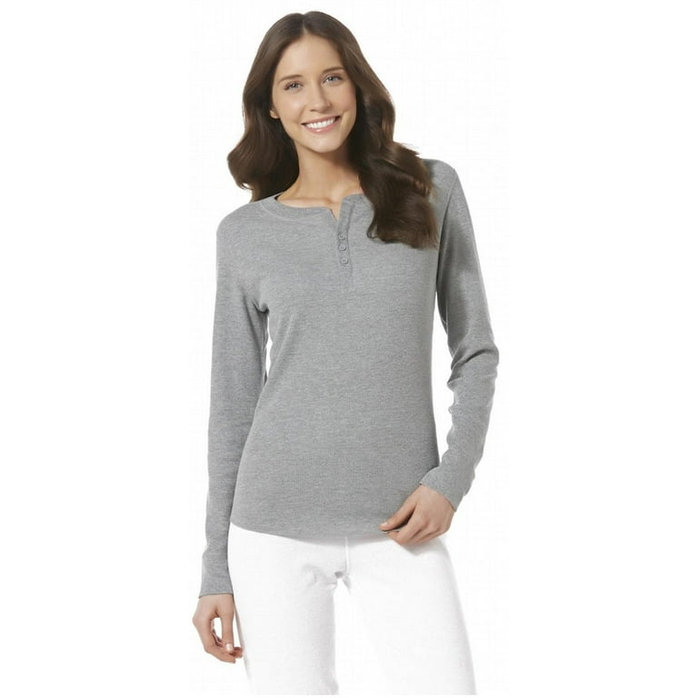 Hanes womens thermal tops clearance