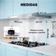 thumbnail image 3 of Campana Extractora Cocina Acero Inoxidable Ola Casa 80W 3 Velocidades 300 m³/h Filtro Lavable Luz Integrada, 3 of 7