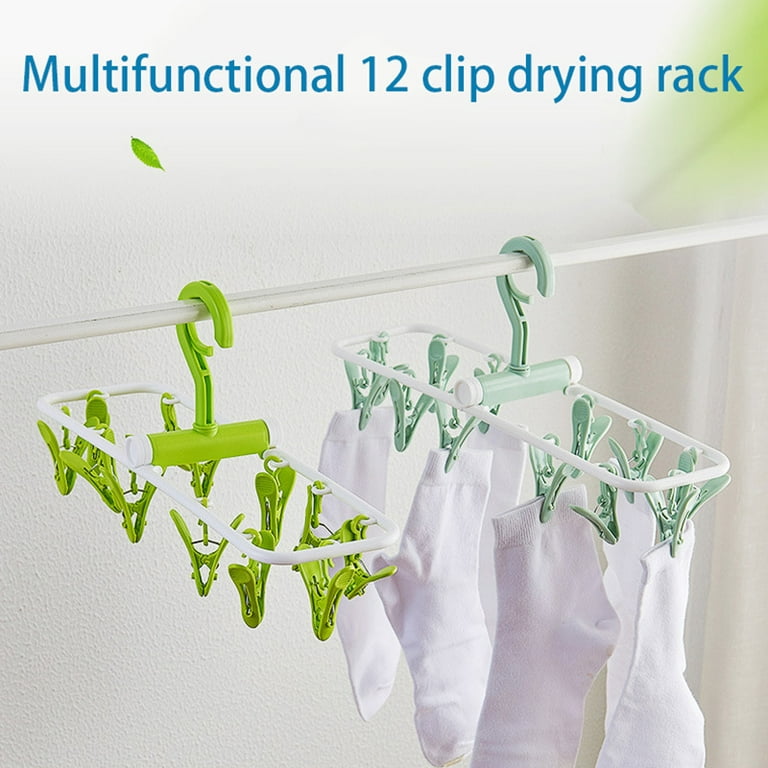 Round Sock Dryer With 18 Pegs Home Round Socks Dryer Underwear Hanger Foldable  Clothes Dryer With 18 Clothespins For Balcony 