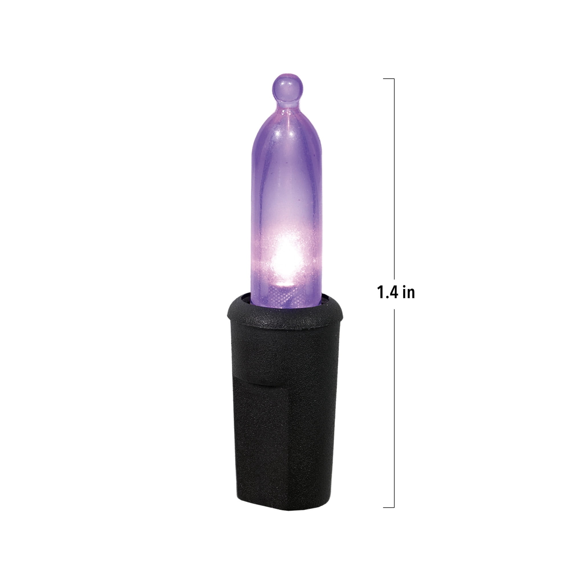 Indoor/Outdoor 50-Count LED Mini String Lights, Purple, 9.5', Halloween by Way To Celebrate