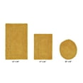 thumbnail image 2 of Better Trends Luxury Bath Rugs 3 Piece Set 100% Cotton Water Absorbent, Reversible Machine Washable Lid Cover, U Shap Toilet Base Contour for Bathroom Floor Decor, Toilet Cover Yellow Lux Collection, 2 of 4