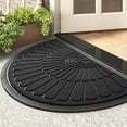 thumbnail image 1 of Tapis de Porte avant Extérieur Intérieur Tapis de Bienvenue Semi-Circulaire XCM Antidérapant Robuste en Caoutchouc Paillasson Absorbant Tapis d'Entrée Paillasson d'Entrée Tapis d'Entrée Raclage de Saleté Tapis pour Chaussures, 1 of 7