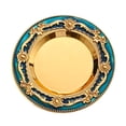 thumbnail image 4 of Bandeja decorativa retro para servir, lujosa bandeja de hierro para regalo de boda, bandeja vintage para collares, bandeja de almacenamiento redonda, 4 of 8