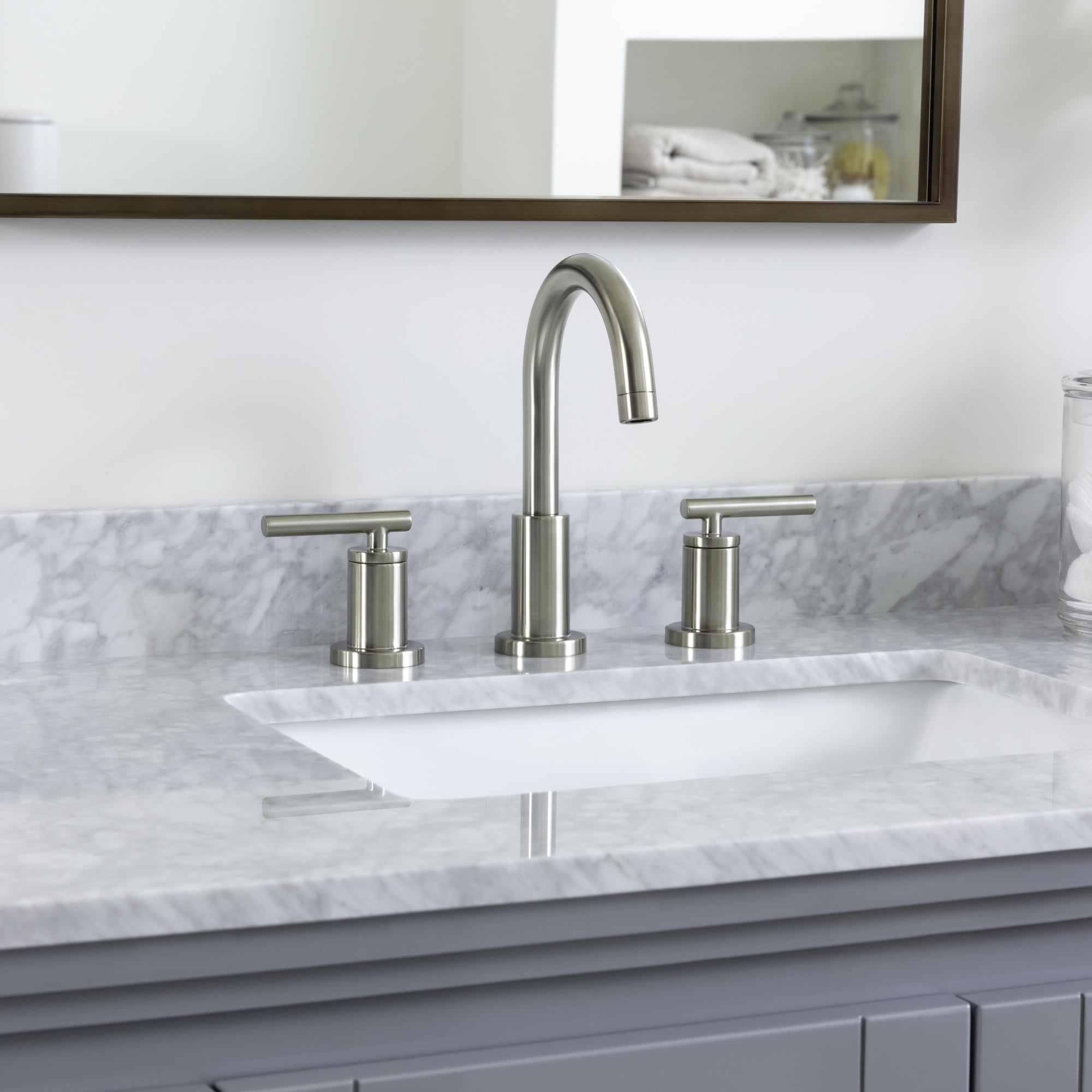 Miseno MNO1343CP Mia Widespread Bathroom Faucet with Brass Push-Pop Drain Assembly, Polished Chrome