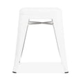 thumbnail image 1 of Plata Import White Mini Tolix Metal Accent Stool, 1 of 2
