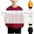 thumbnail image 3 of Sudadera sin capucha para niños, con estampado navideño, cuello redondo, manga larga, forro polar, para niños de talla mediana a grande, blusa de poliéster para niños., 3 of 5