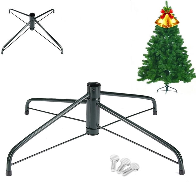 Christmas Tree Stand Tripod Base Bracket Metal Support Folding Rugged And Non-slip For Home Party Decoration Brackets