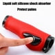 thumbnail image 5 of Puños de manillar de bicicleta | Fundas de silicona líquida para bicicletas de montaña que absorben los impactos | Texturizado antideslizante | Se adapta a barras de 13 cm x 2,22 cm | 2 PIEZAS +, 5 of 7