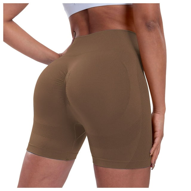 Women Workout Impact Shorts Polyester Scrunch Butt Lifting for Gym and Workout