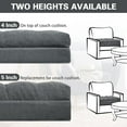 thumbnail image 4 of Recliner Cushion Patent Dual Layer Fillings Chair Cushion for Elderly 20x20x4 Inches Extra Large Pad for Armchairs Booster Seat Cushions Pain Pressure Relief Dark Grey, 4 of 12