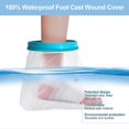 thumbnail image 5 of Waterproof Foot Cast Cover, High-Quality Stretchable Material Shower Cast Cover For Foot After Surgery, Non-Slip PVC Medical Grade Silicone, 5 of 5