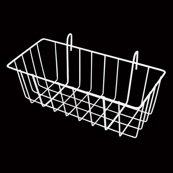 Namzi 2-piece heavy metal rabbit hay feeder, hanging rabbit hay rack with hook cage, rabbit, guinea pig, pig, ferret accessories (9.1 x 3.9 x 3 inches) - white