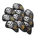 thumbnail image 1 of koolsoo 10 Pack Golf Irons Club Head Covers Wedge Iron Protective Head Cover PU Leather Pattern Protector Equipment, 1 of 9