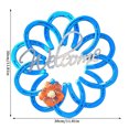 thumbnail image 6 of Wall Decoration Horseshoe Wreath Thanksgiving Outdoor Garden Crafts Red 11.81 in Black Blue Metal Art Ring, 6 of 9