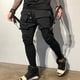 thumbnail image 2 of Pantalones de chándal de algodón para hombre, ropa deportiva de entrenamiento, sólida, informal, a la moda, Otoño, 2018, 2 of 5