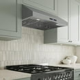 thumbnail image 4 of Streamline 30 in. Magione Ducted Undermount 406 CFM Range Hood in Brushed Stainless Steel with Baffle Filters, Touchpad Control, LED Lights, 4 of 9