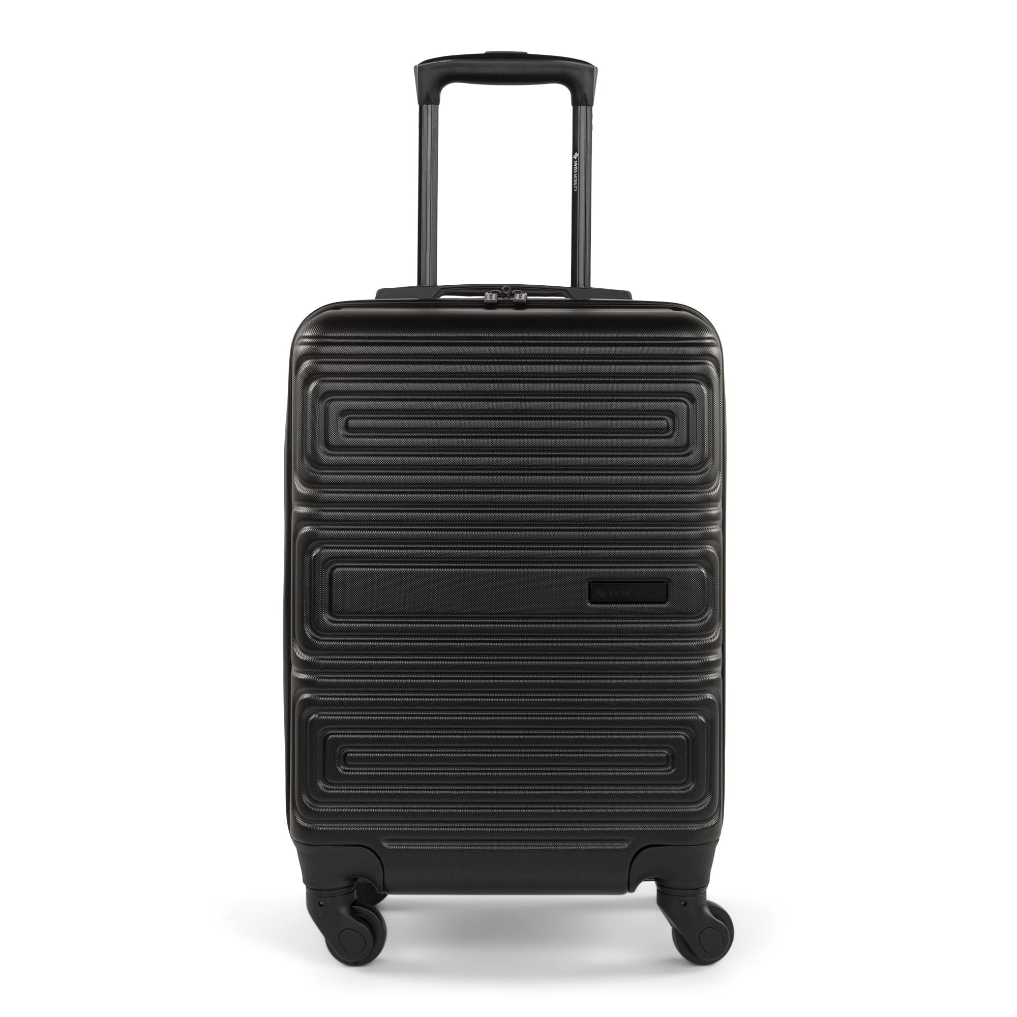 Swiss Mobility - SFO 24-inch Hardside Luggage - Black - Walmart.com