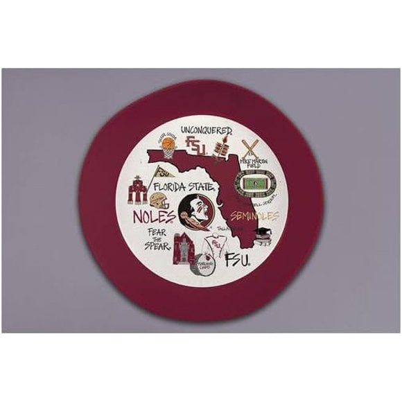 Magnolia Lane Florida State Seminoles Melamine Bowl, 13.5-inch Diameter, Serverware, Kitchen Accessories