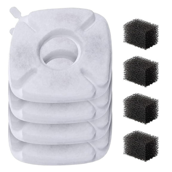 Tizuqe Pack of 4 Replacement Filters Filter for Cat Fountain Makes Water Healthier