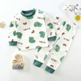 thumbnail image 1 of Ropa de dormir de algodón para niños y niñas, Pijamas de Navidad, conjunto de dos piezas de algodón para el hogar de 2 a 7 años, 1 of 4