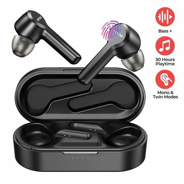 MPOW M9 True Wireless Earbuds w/ 200 hours Standby and Bass, IPX7