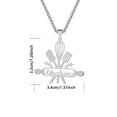thumbnail image 5 of Personalized Custom Cooking Name Pendant Letter Nameplate Chain Stainless Steel Necklace Jewelry for Women Men Gift, 5 of 5