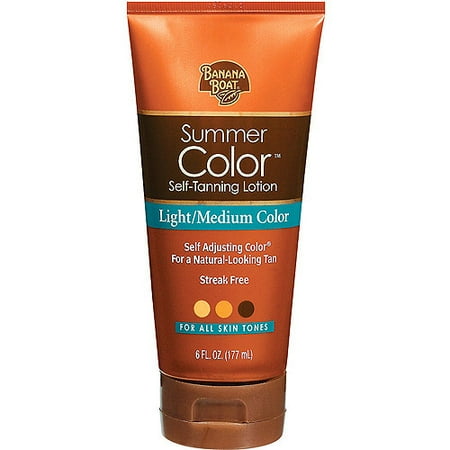 Banana Boat Summer Color Self-Tanning Lotion Light/Medium Color - 6 Ozs