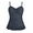 Grey, variant on Hilor Womens Plus Size Tankini Top Retro Ruched Swimsuit Top with Ruffle Hem