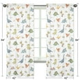 thumbnail image 5 of Sweet Jojo Designs Watercolor Dinosaur Dino Boy Semi-Sheer Rod Pocket Curtain Panels Drapes Set 2 Piece, 5 of 5