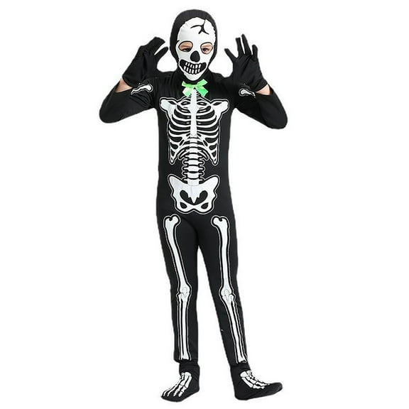 Glow In The Dark Skeleton For Kids Halloween Jumpsuit Boys Girls