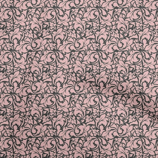 oneOone Georgette Viscose Peach Fabric Florals Sewing Material Print Fabric By The Yard 42 Inch Wide-CM