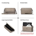 thumbnail image 6 of FALAN MULE Crossbody Bags for Women Small Leather Cell Phone Wallet Wristlet Purse with Zip Around 2 Strap, 6 of 7
