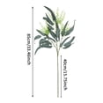 thumbnail image 3 of 33.5in Artificial Eucalyptus Stems, Plastic Long Green Plants with Bendable Wire, Waterproof Fade-Resistant Leaves for Outdoor Garden Porch Decor, 3 of 5