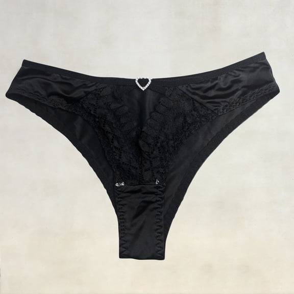 Blmnix Underwear for Women Panties Sexy Panties Cheeky Breathable Boxer Lace Panties Black Panties for Women Sexy,S