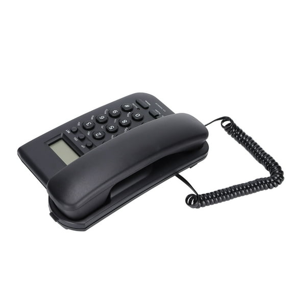 Téléphone d'Hôtel, Téléphone de Bureau Accessible Clair pour Maison Noir, Blanc