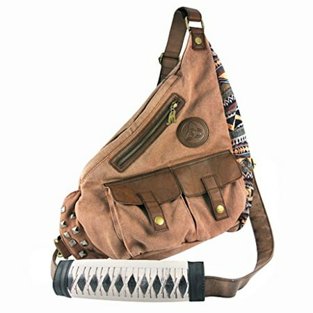 Heavy Duty Walking Dead Michonne Katana Sling Bag Padded Strap Great Gift