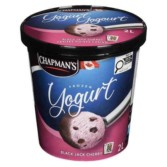 Chapman's Frozen Yogurt Black Jack Cherry in a Tub, 2L